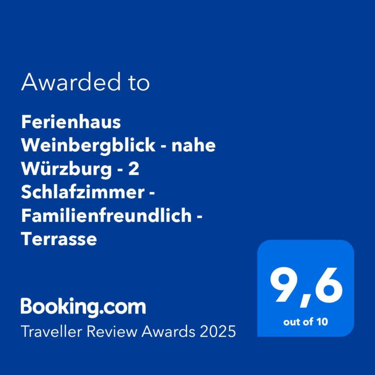 Ferienhaus Weinbergblick - Nahe Wuerzburg - 2 Schlafzimmer - Familienfreundlich - Terrasse Unterleinach Kültér fotó
